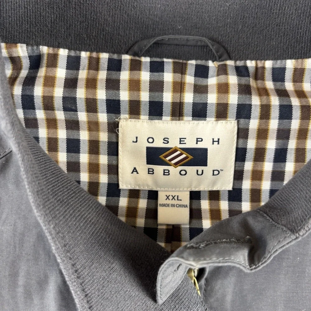 Joseph Abboud Coach Jacket Mens XXL Navy‎ Blue Full Zip Classic Outerwear Golf